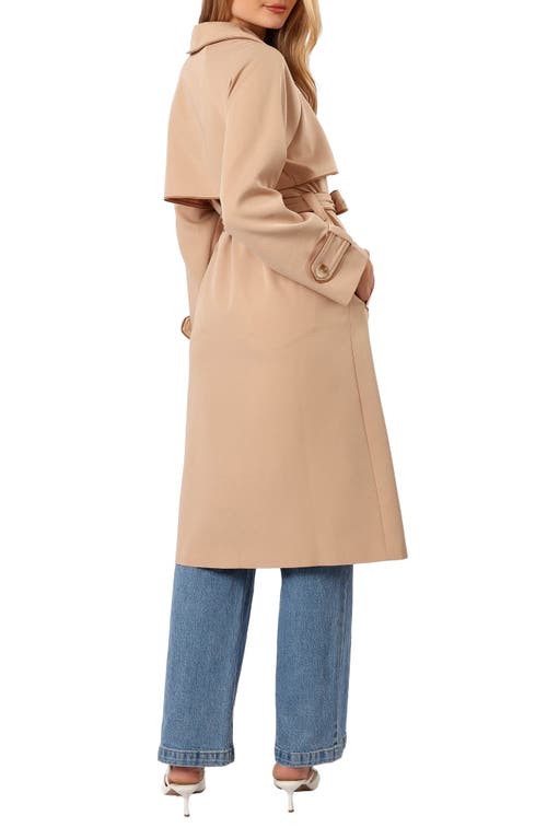 Petal And Pup Petal & Pup Cayenne Contrast Trim Trench Coat In Neutral