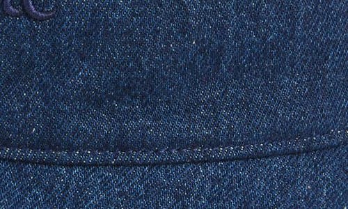 Off-white Bookish Logo Denim Bucket Hat In Medium Blue - M