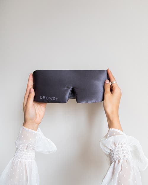 Drowsy Sleep Co . Silk Sleep Mask In Moonlight Shadow