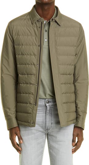 Stratos Quilted Down Shirt Jacket