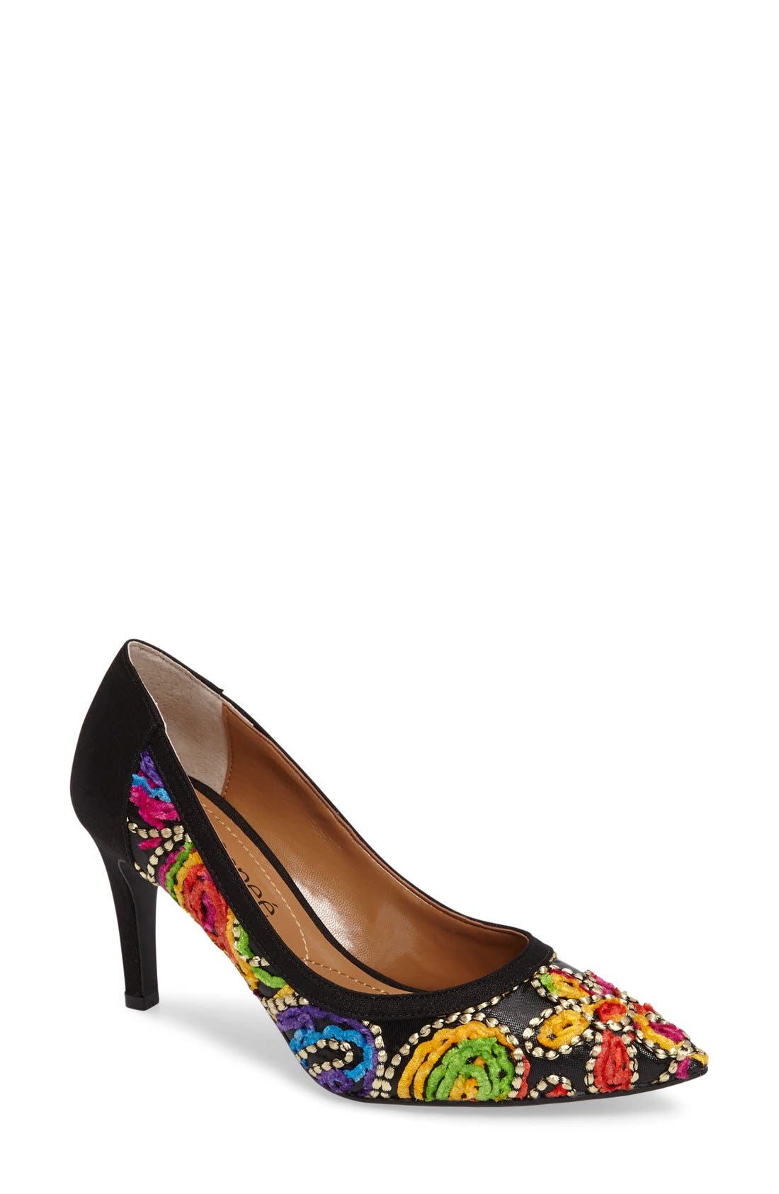 J. Reneé Camall Embroidered Pointy Toe Pump (Women) Nordstrom