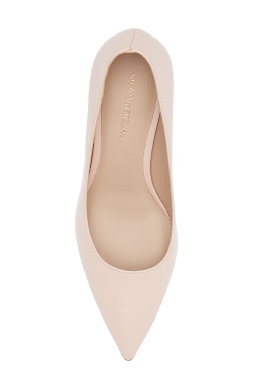 Stuart Weitzman 75 Pointed Toe Pump In Rosewater