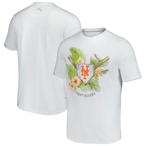 Women's Tommy Bahama White Los Angeles Dodgers Aubrey Romantic Blooms IslandZone T-Shirt Size: Small