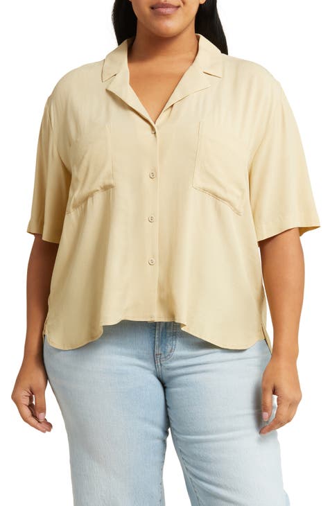 Button-Up Plus-Size Tops for Women