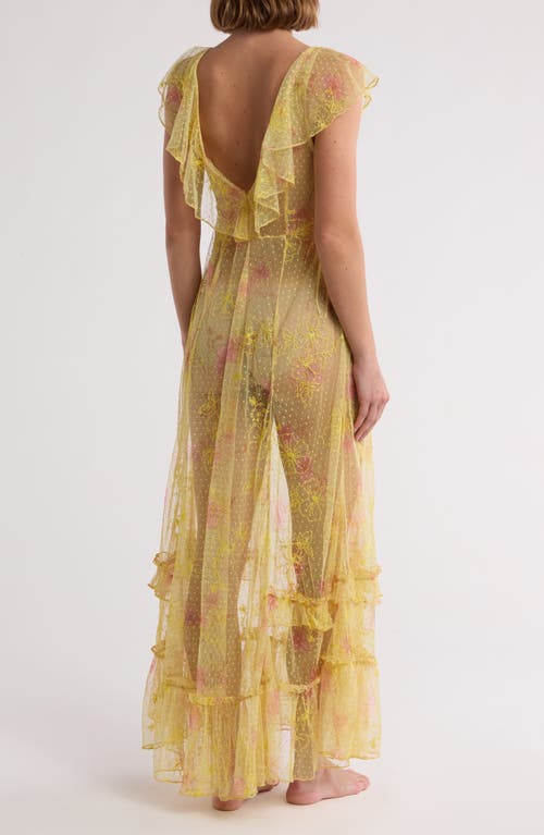 Free People X Revolve Postcard From Paris Maxi Dress In Yellow Combo