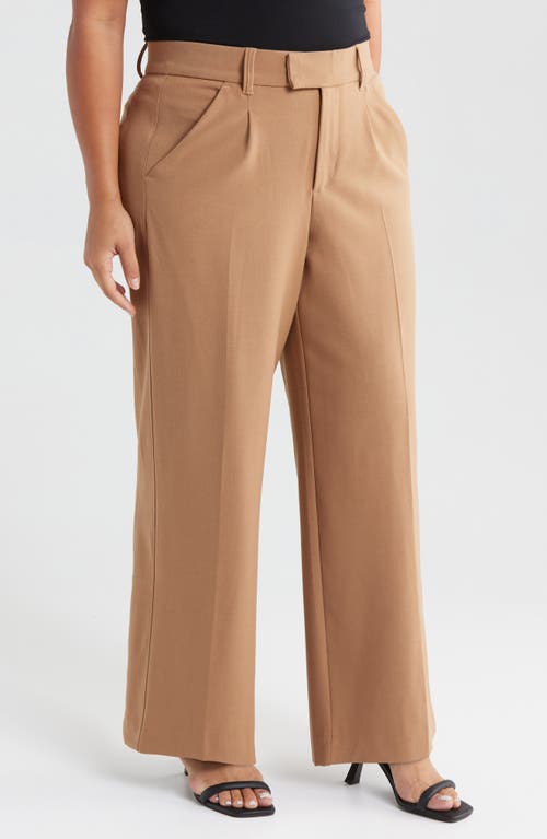 Wit & Wisdom 'ab'solution Skyrise Pleated Wide Leg Pants In Butter Toffee