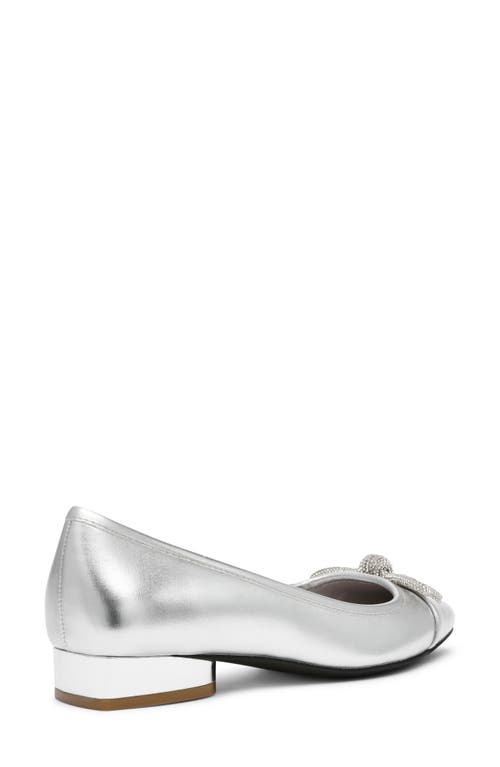 Shop Anne Klein Cassidy Flat In Silver