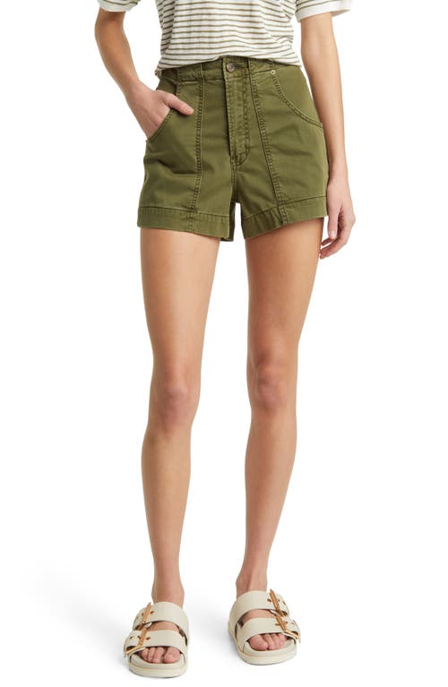FRAME Clean Utility Shorts Washed Winter Moss at Nordstrom,