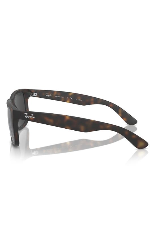 Ray Ban Justin Classic Sunglasses Havana Frame Grey Lenses Polarized 54-16 In Havana