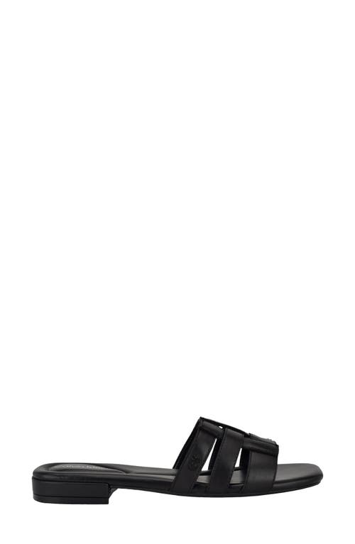 Shop Calvin Klein Tessie Slide Sandal In Black