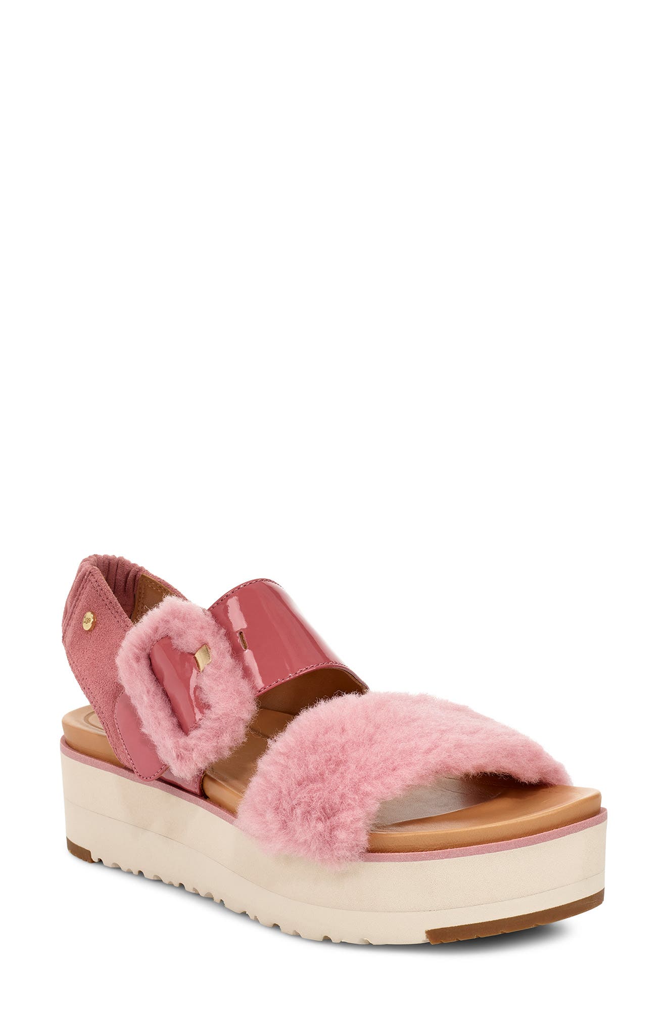 Ugg Le Fluff Flatform Sandal, Pink