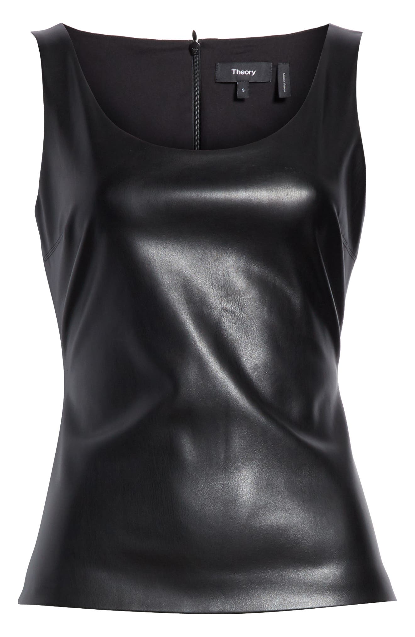 Débardeur Fausse Cuir Crop Top Junior - Taille S - Idéal Halloween Biker