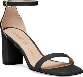 Stuart Weitzman Nudistcurve 75 Block Heel Sandal (Women) | Nordstrom