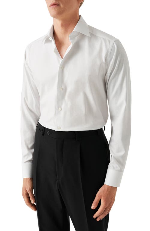 Eton Contemporary Fit Cotton Dress Shirt In White