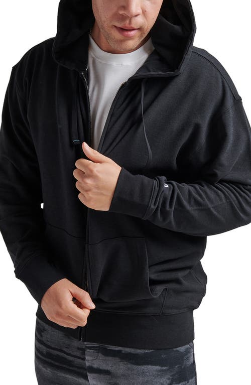 Shelter Zip-Up Hoodie in Black