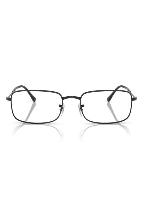 Ray Ban Ray-ban 54mm Irregular Optical Glasses In Black