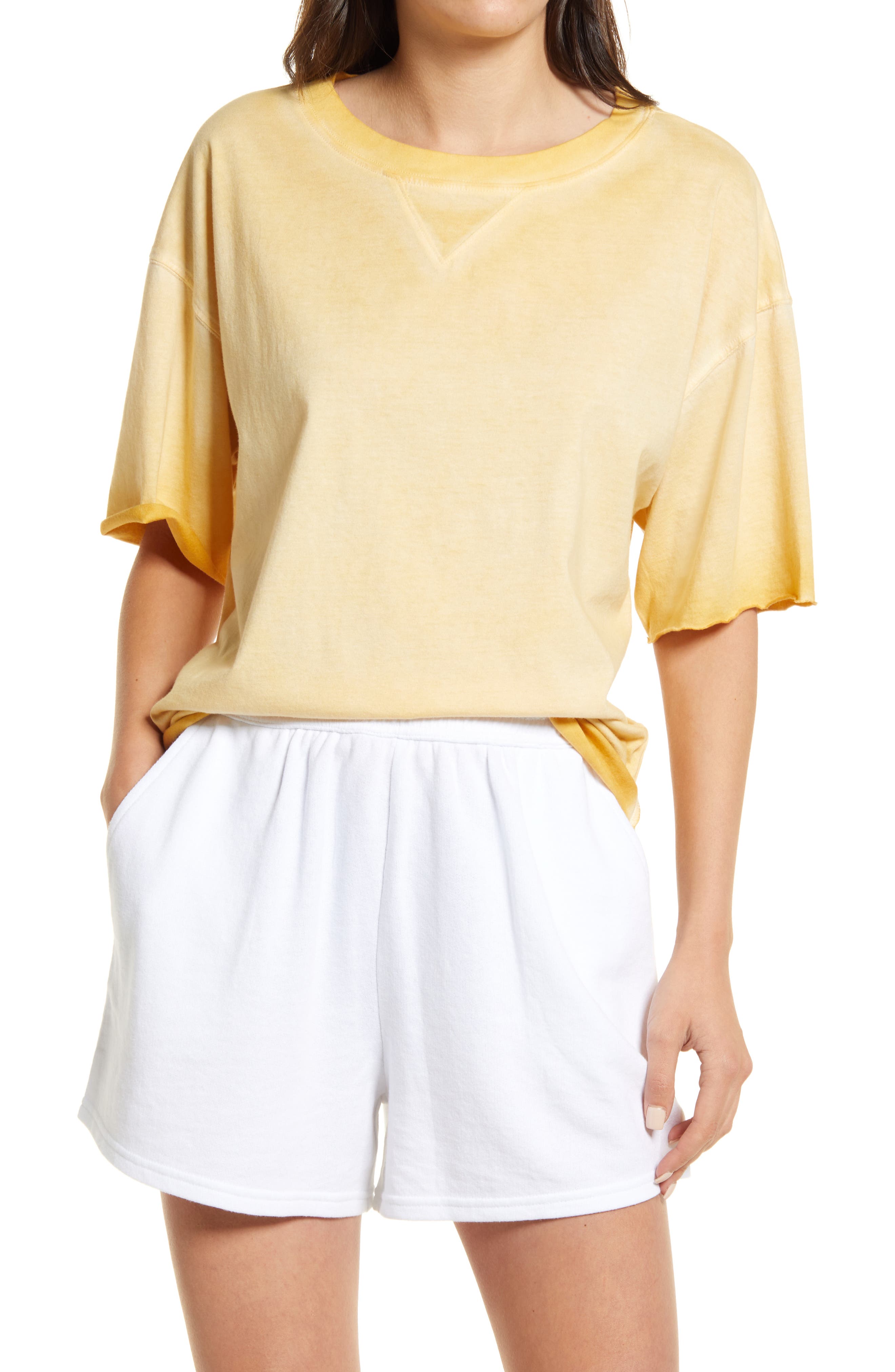 womens yellow t shirt