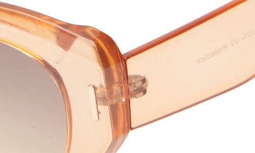 Shop Bp. Oversize Cat Eye Sunglasses In Clear- Orange