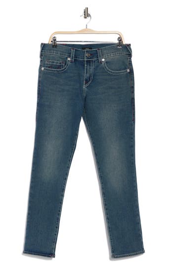 True Religion Brand Jeans Rocco Big T Skinny Jeans In Medium Fog