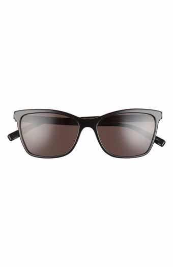 Saint Laurent Monogram Acetate 56MM Cat Eye Sunglasses