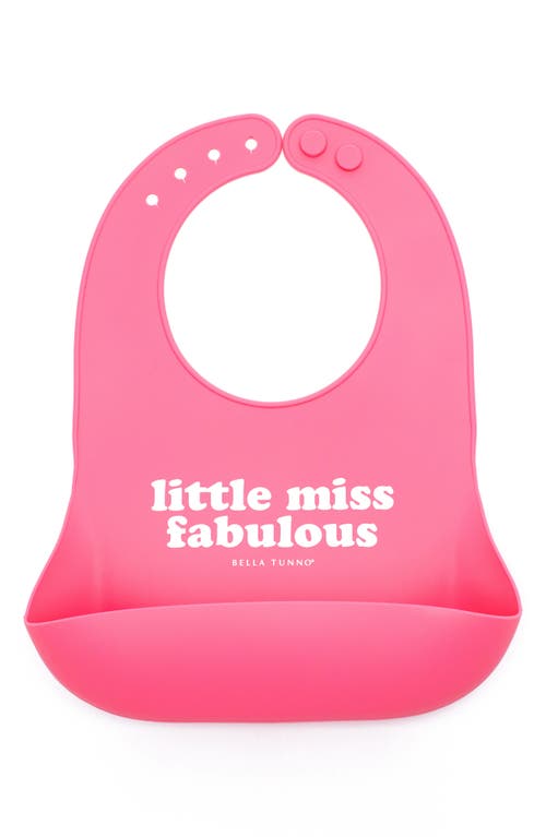 Bella Tunno Little Mis Fab Silicone Wonder Bib in Pink at Nordstrom