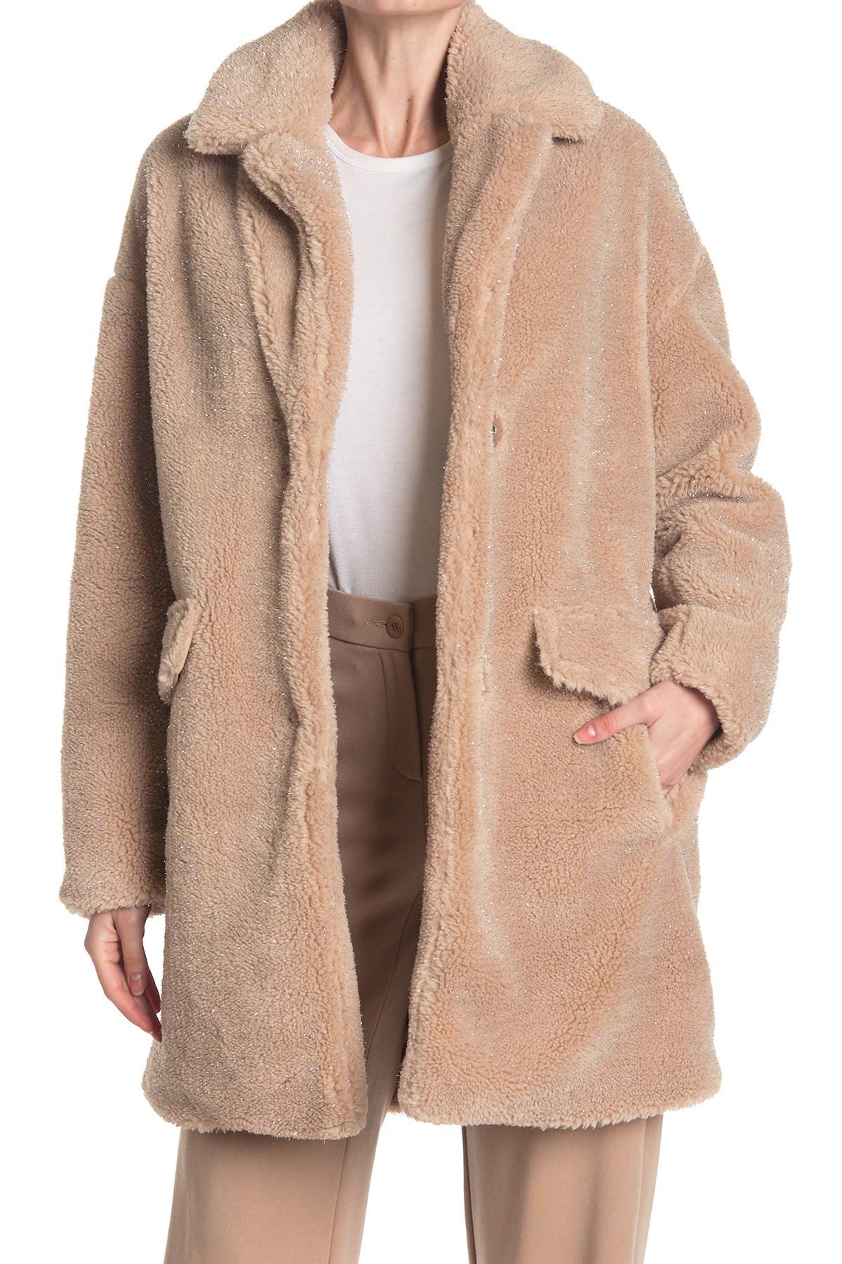 bcbgeneration faux fur jacket