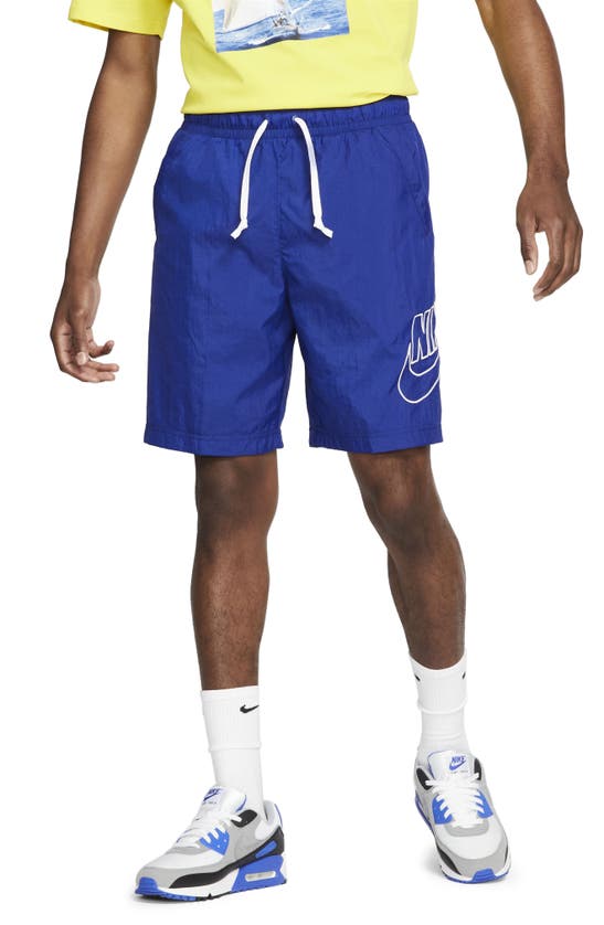 Nike Sportswear Alumni Nylon Shorts In Deep Royal Blue