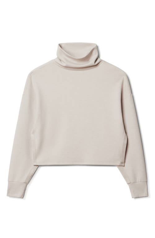 Shop Rhone Dreamglow Mock Neck Top In Sand