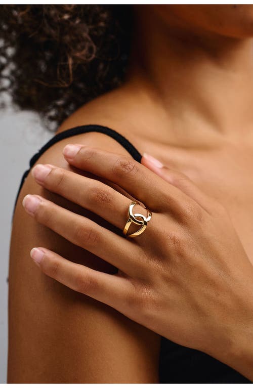 Shop Ki-ele Mara Knot Ring In Gold