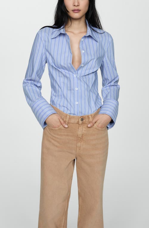Mango Denver High Rise Wide Leg Jeans In Light Pastel Brown