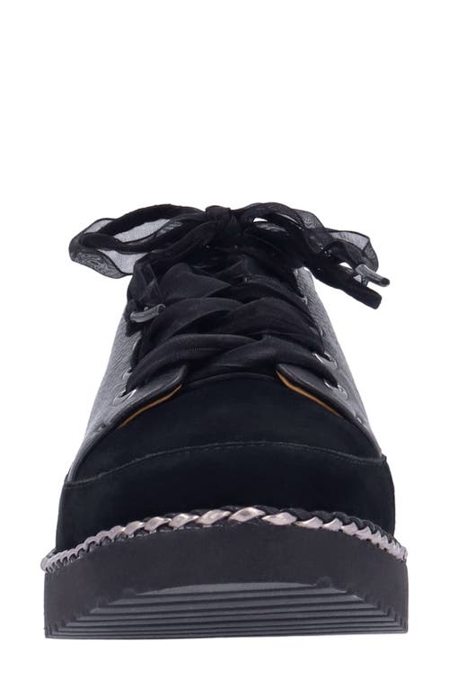 L'amour Des Pieds Zaina Platform Sneaker In Black