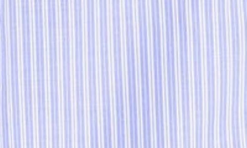 Mnml Layered Stripe Cotton Button-up Shirt In Blue