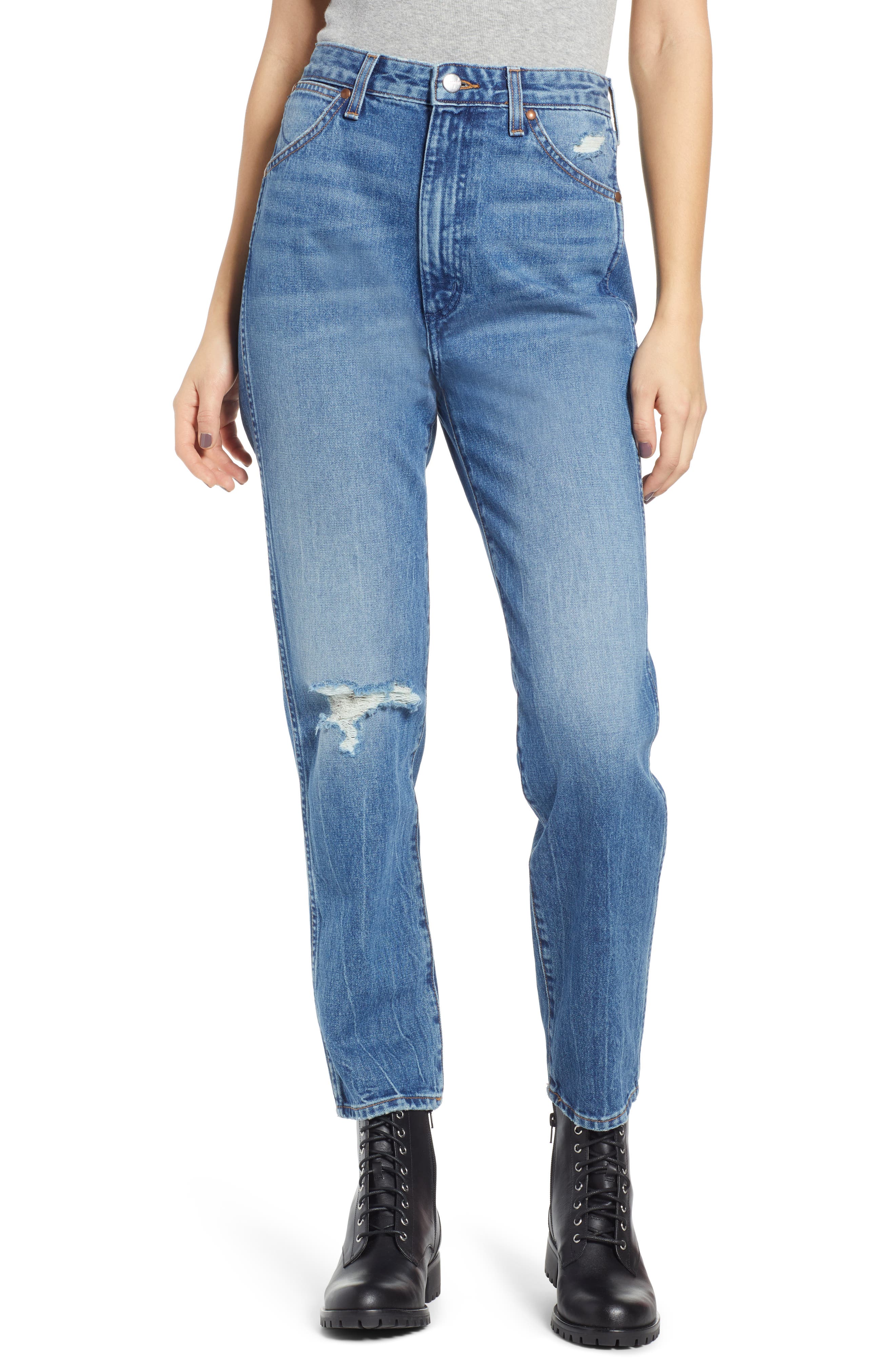 wrangler ripped jeans