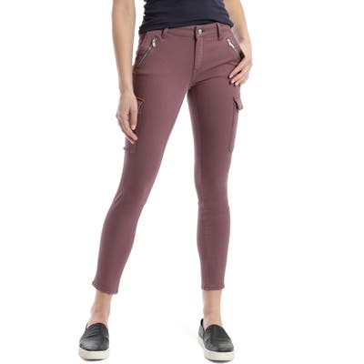 Mavi Jeans Juliette Twill Skinny Cargo Pants, Purple