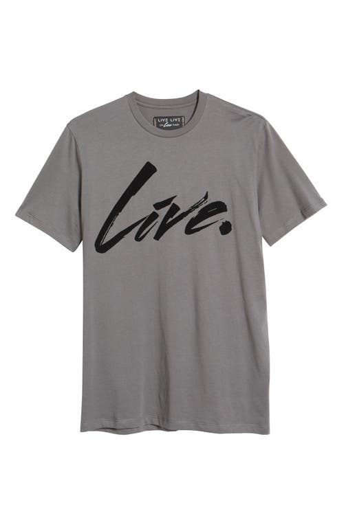 Live. Paint Graphic Tee in Grey Skies