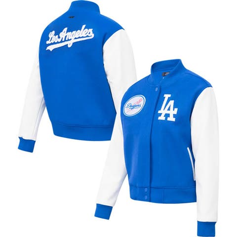 Royal Blue Los Angeles Dodgers Pro Standard Logo Mashup Wool Varsity Heavy Jacket M