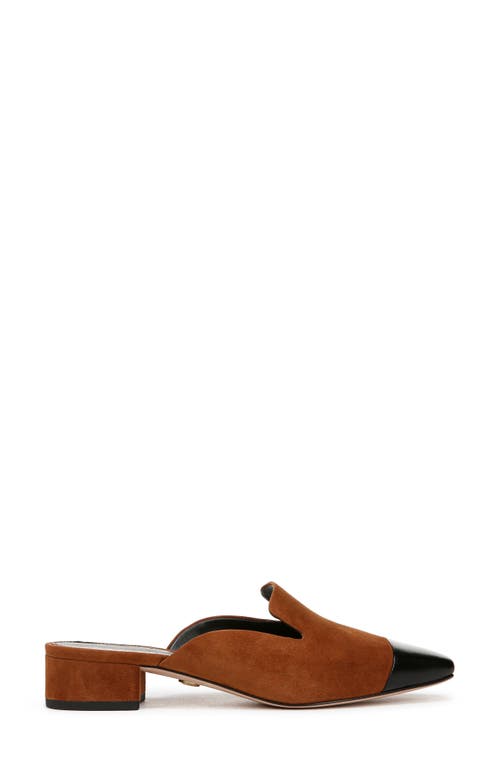 Shop Veronica Beard Cecile Cap Toe Mule In Caramel/black