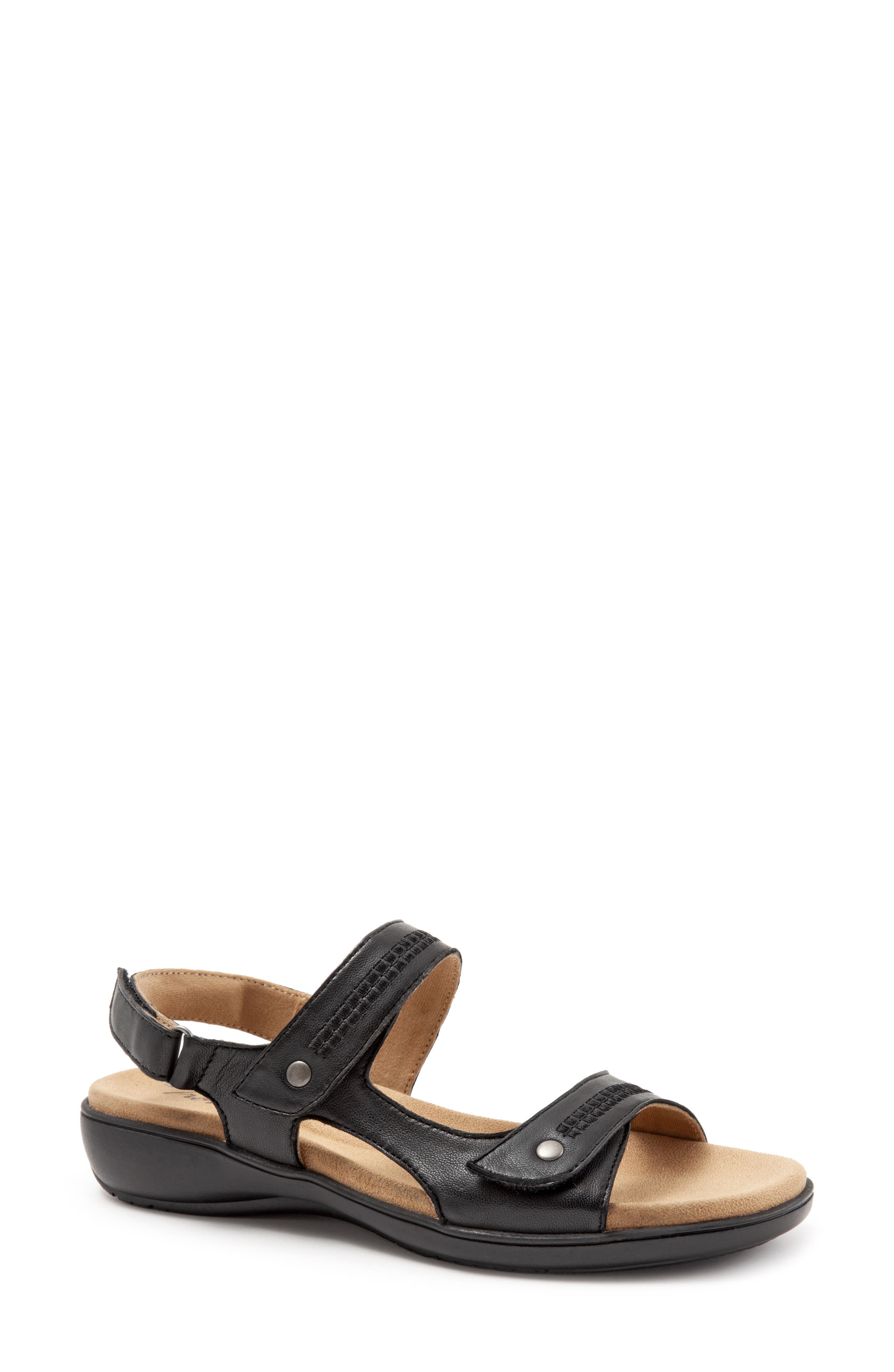 UPC 192681096264 product image for Women's Trotters Venice Sandal, Size 9.5 M - Black | upcitemdb.com