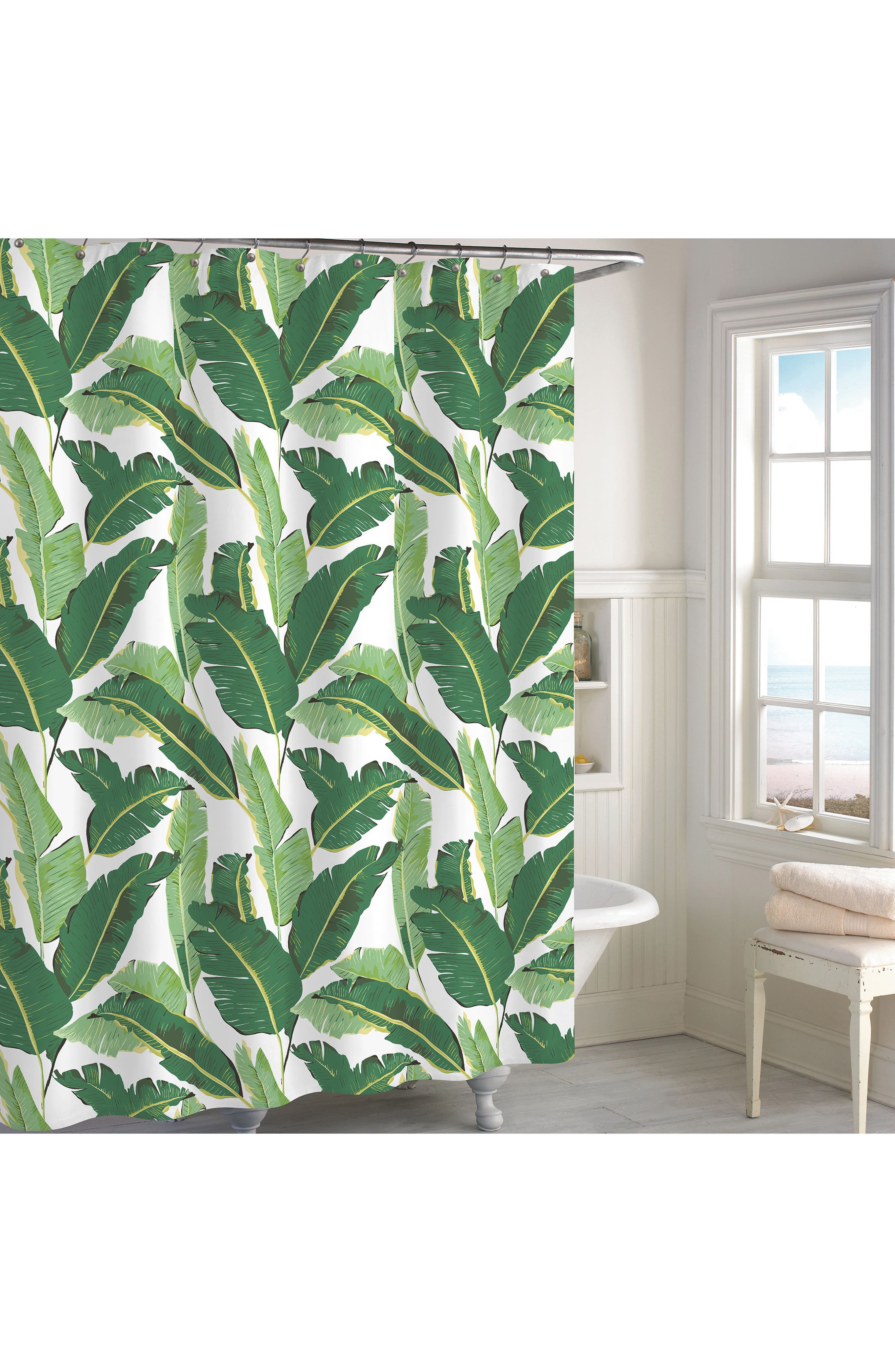 Destinations Miami Leaf Shower Curtain Nordstrom