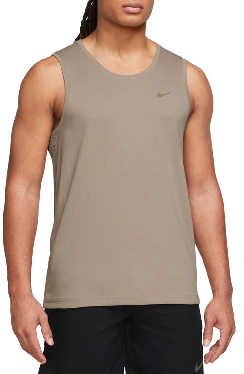 Nike Dri-fit Primary Training Tank In Khaki/heather/khaki