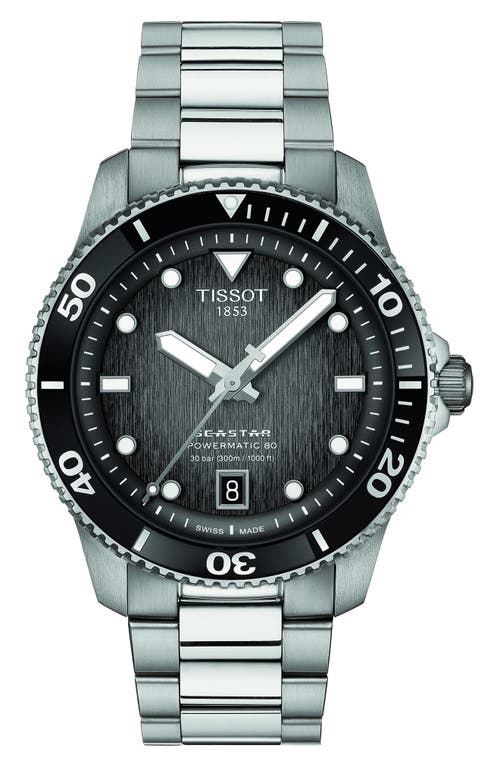Tissot Tisso Seastar 1000 Powermatic 80 Bracelet Watch, 40mm In Green