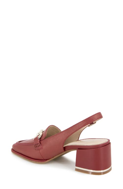 Shop Kenneth Cole Elina Slingback Bit Loafer Pump In Rio Red Leather