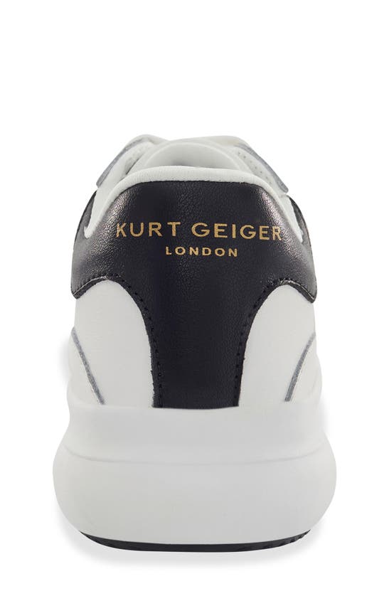 Shop Kurt Geiger Kids' Gaspar Sneaker In White Black