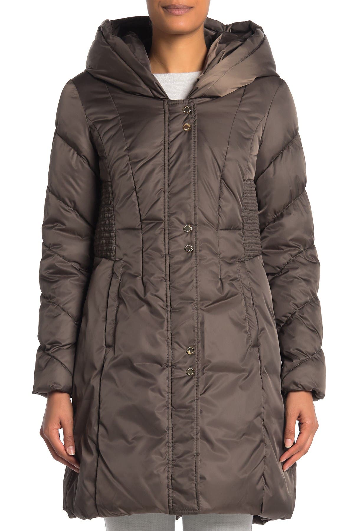 via spiga faux fur trimmed hooded jacket