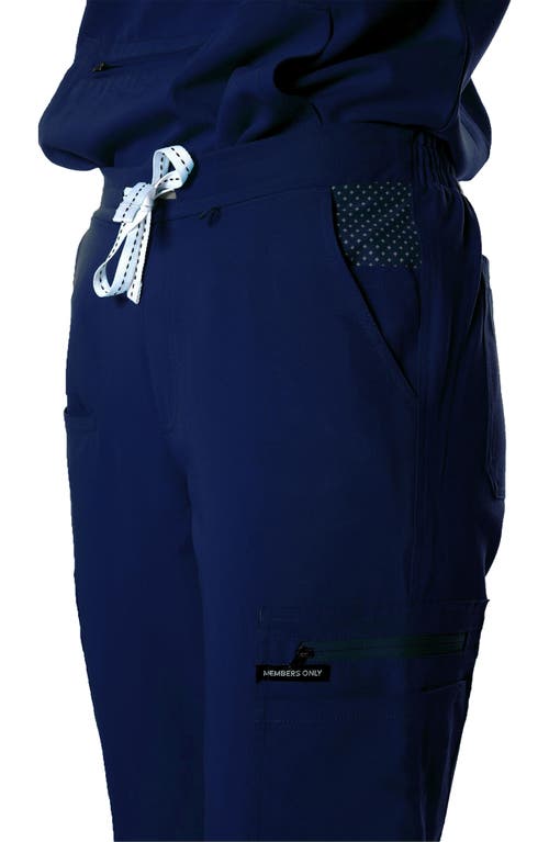 Members Only Valencia Jogger Scrub Pants In Navy