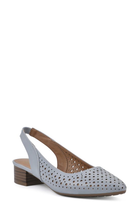 Shop White Mountain Footwear Boronic Slingback Pump In Blue Raspberry/ Smooth