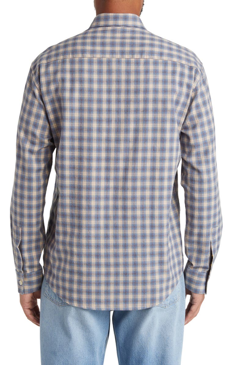 NN07 Deon 5465 Plaid Organic Cotton Flannel Button-Up Shirt | Nordstrom