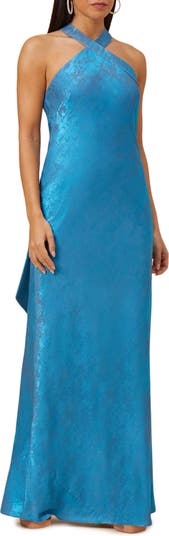 Adrianna Papell Foil Sleeveless Chiffon Gown Nordstrom