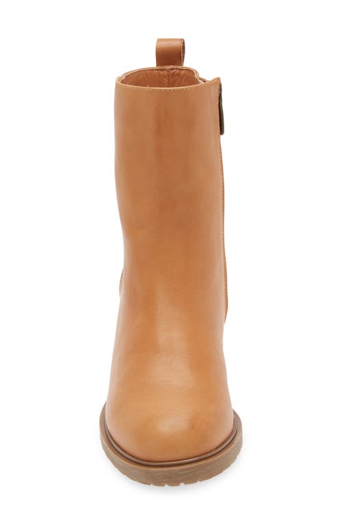 Chocolat Blu Nadi Bootie In Tan Leather
