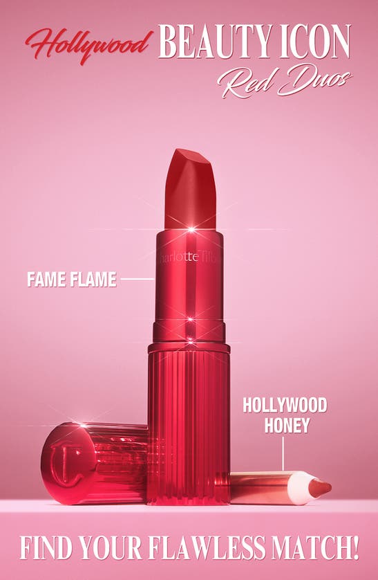 Shop Charlotte Tilbury Matte Revolution Lipstick In Fame Flame